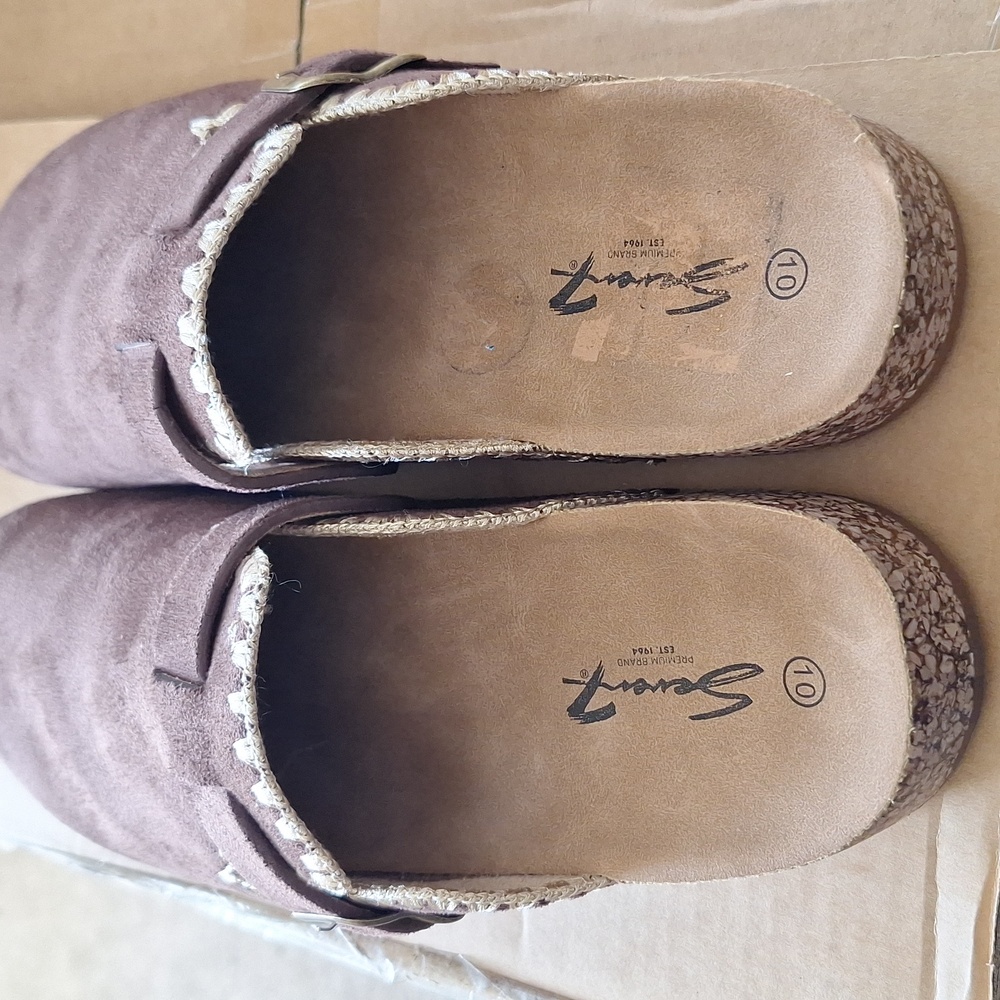 Sevens 7 Women's Size 10 Brown Slip On Sitch Clogs - Picture 4 of 5